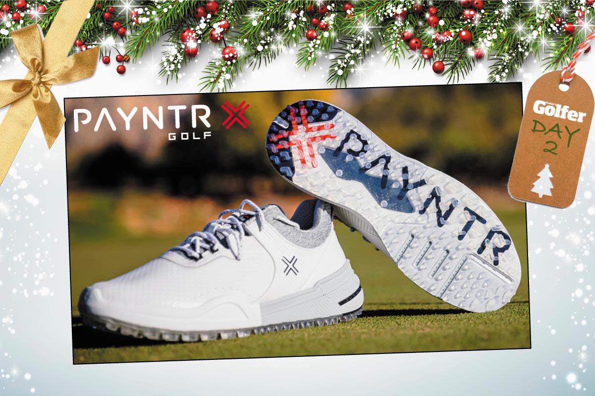 You can win a pair of Payntr X 001F Golf Shoes behind the second door of the Today's Golfer Advent Calendar.