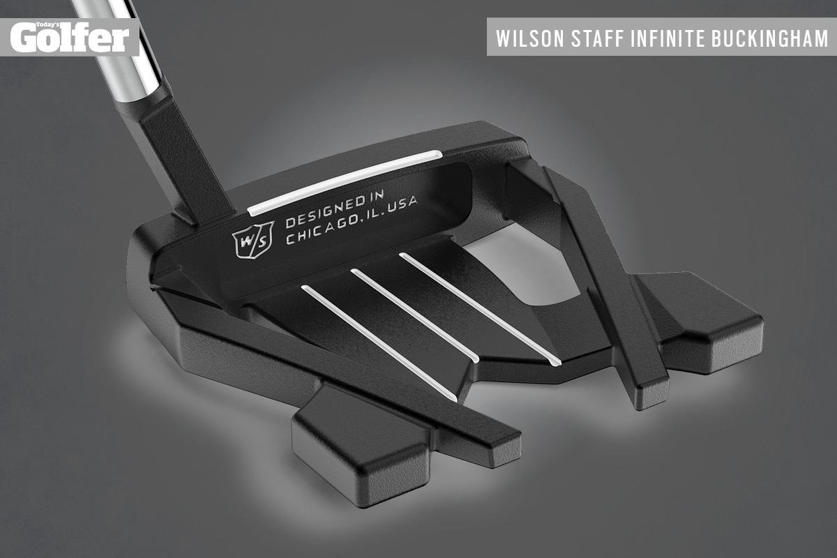 The rear view of the Wilson Staff Infinite Buckingham putter.