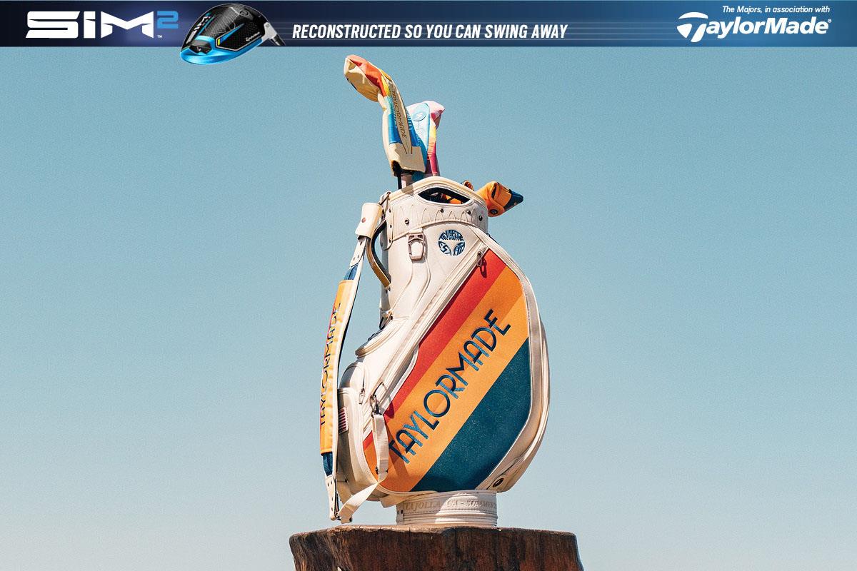 The TaylorMade "Summer Commemorative" golf bag that staff players will use at the 2021 US Open.