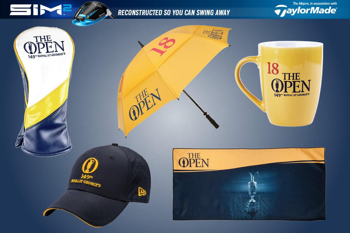 One lucky golf fan will win a superb Open Championship prize package, including all of this official Open merchandise!