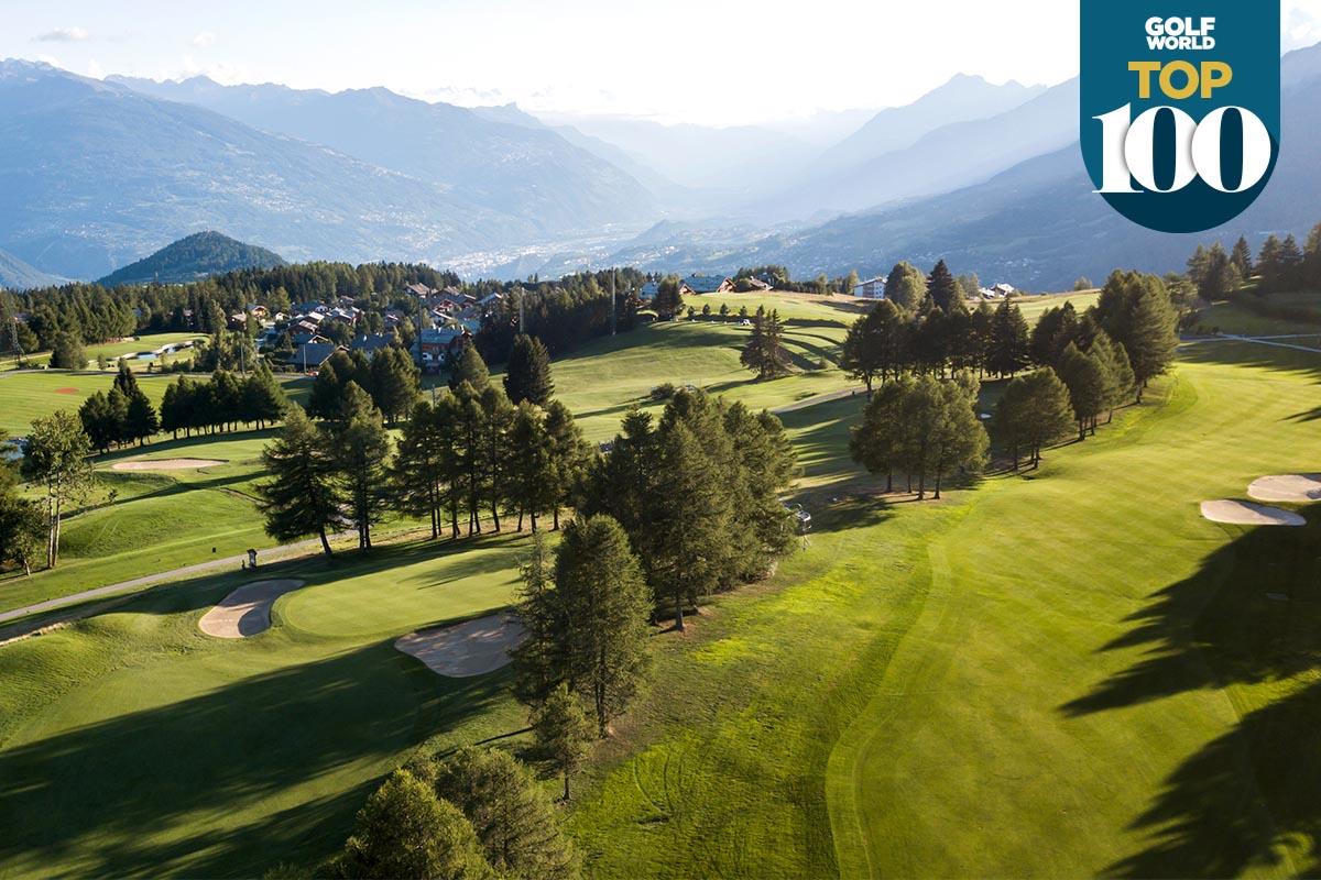 Crans sur Sierre war einer der Golfplätze, der einen Platz in der Rangliste der Golf World Top 100 Courses in Continental Europe nur knapp verpasste.
