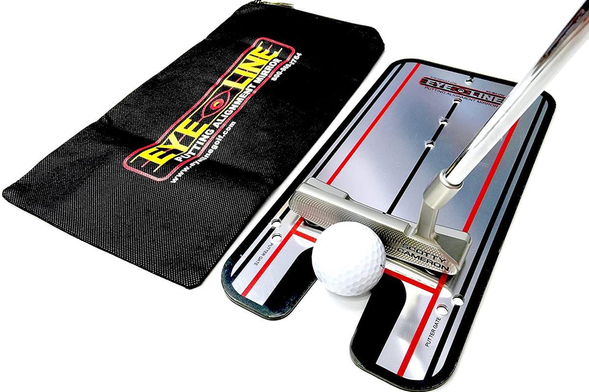 The Eyeline Golf Masters Putting Alignment Mirror is one of the best golf training aids.