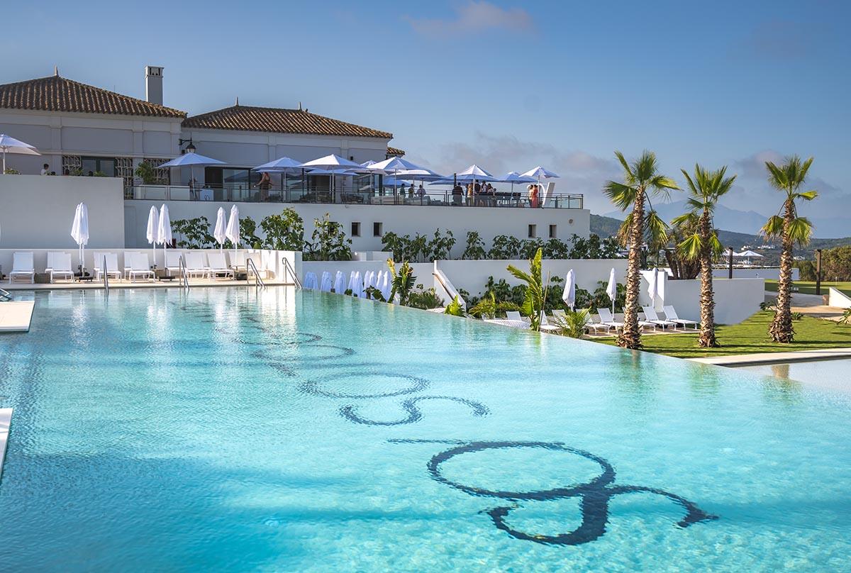 The swimming pool of the five-star hotel SO / Sotogrande.