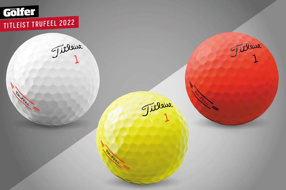 The Titleist TruFeel golf ball is available in three colours.