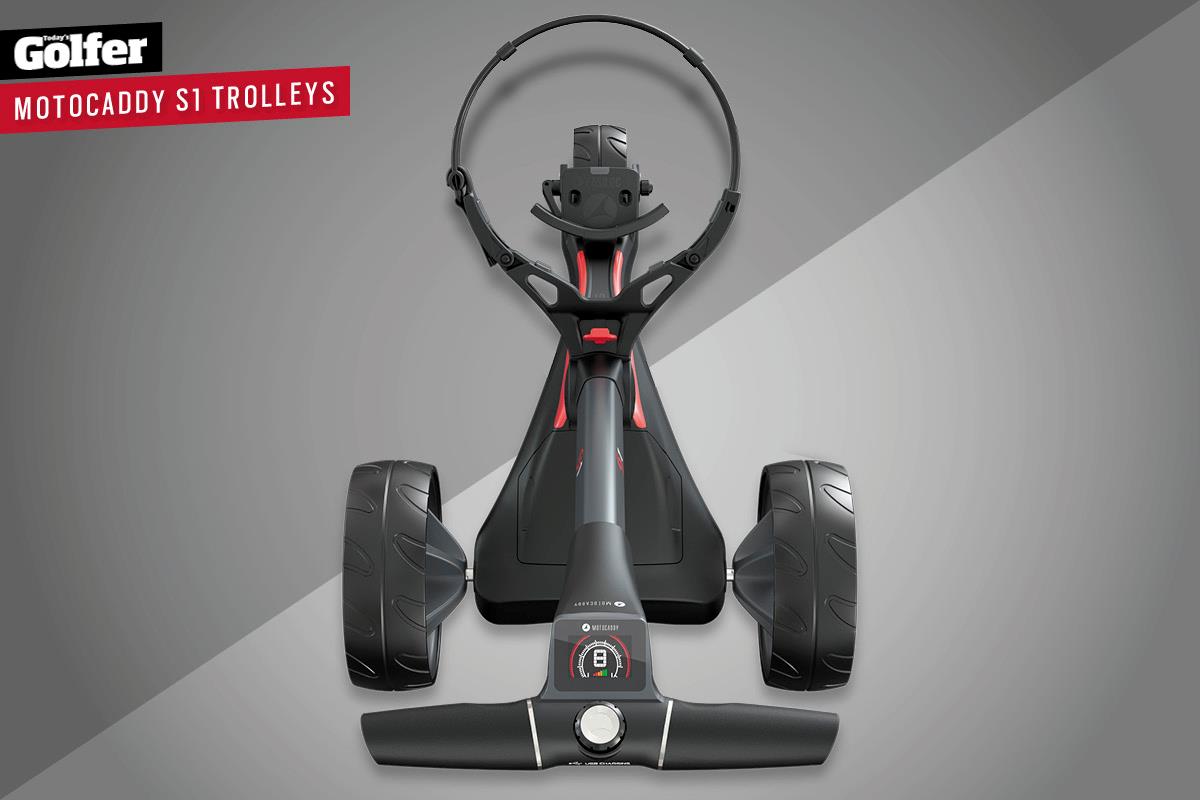 The new Motocaddy S1 trolley.